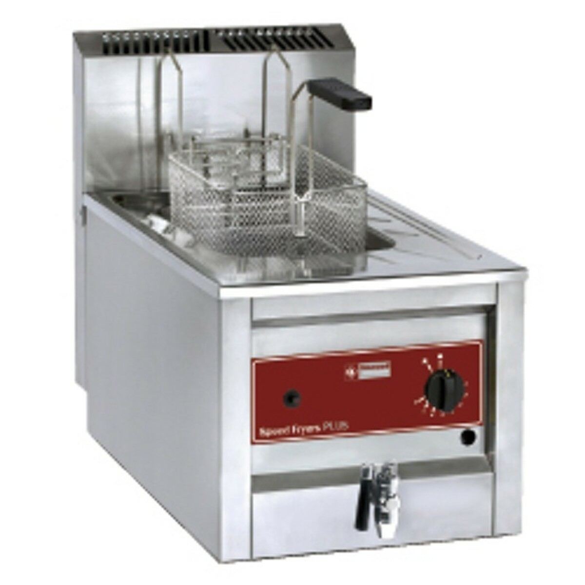 Professional gas fryer for installation - 12 litres
