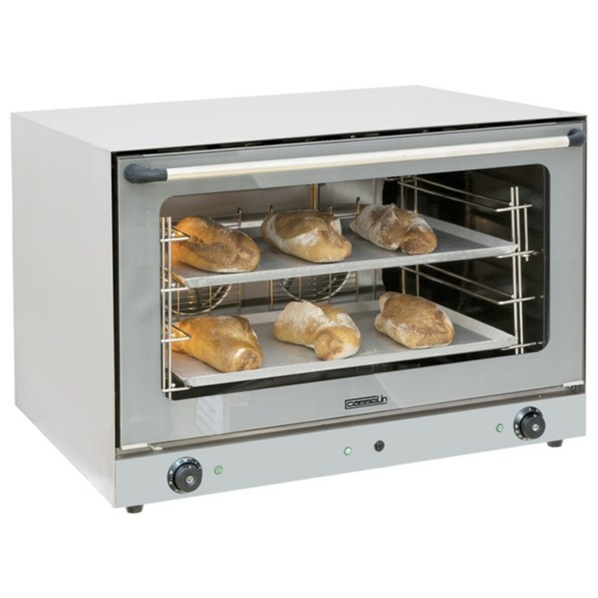 Professional pastry convection oven with steam