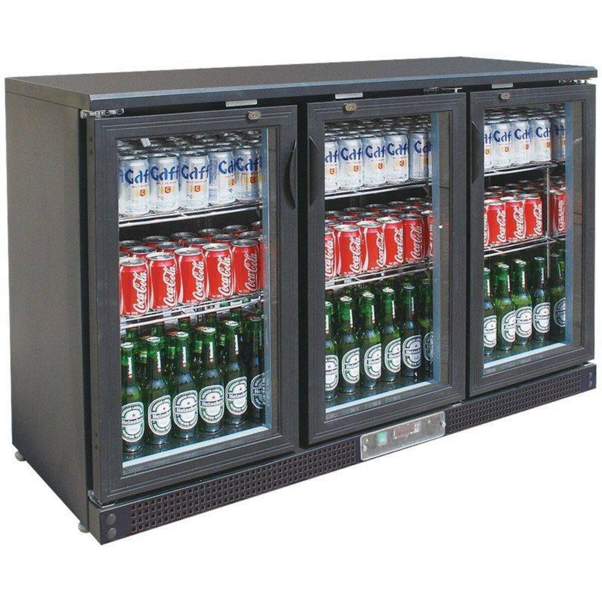 Refrigerated back bar 3 with hinged glass doors