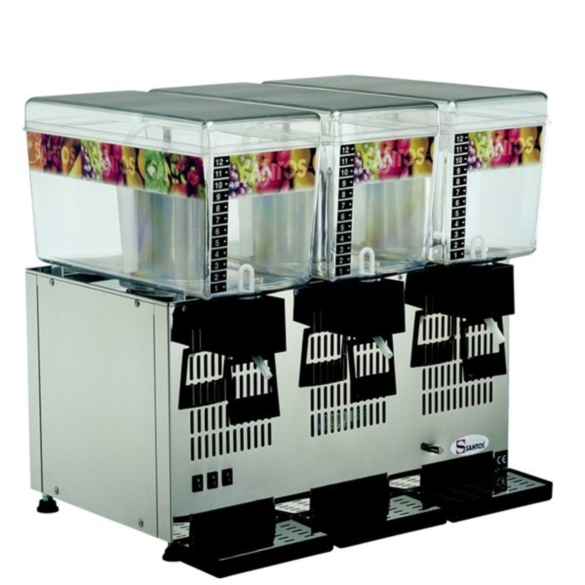 Refrigerated beverage dispenser 3 tanks 12 litres Santos
