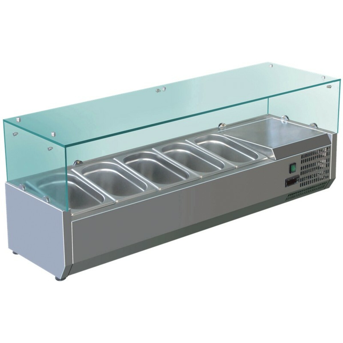 Refrigerated display counter 5 GN pans 1/4