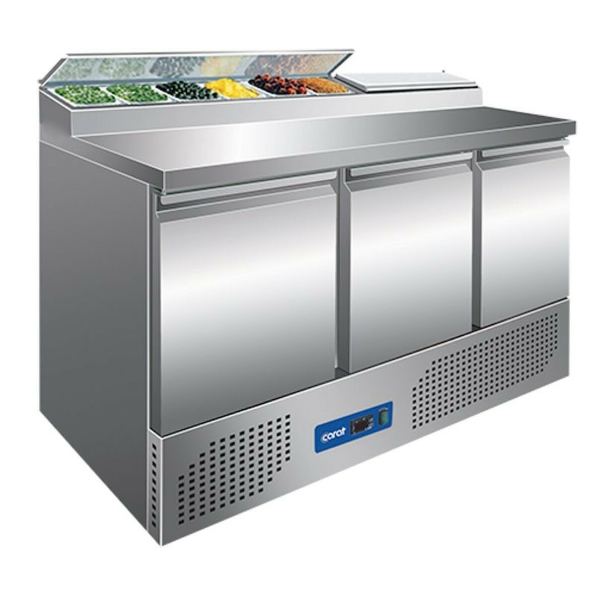Refrigerated saladette 3 doors 8 GN pans 1/6