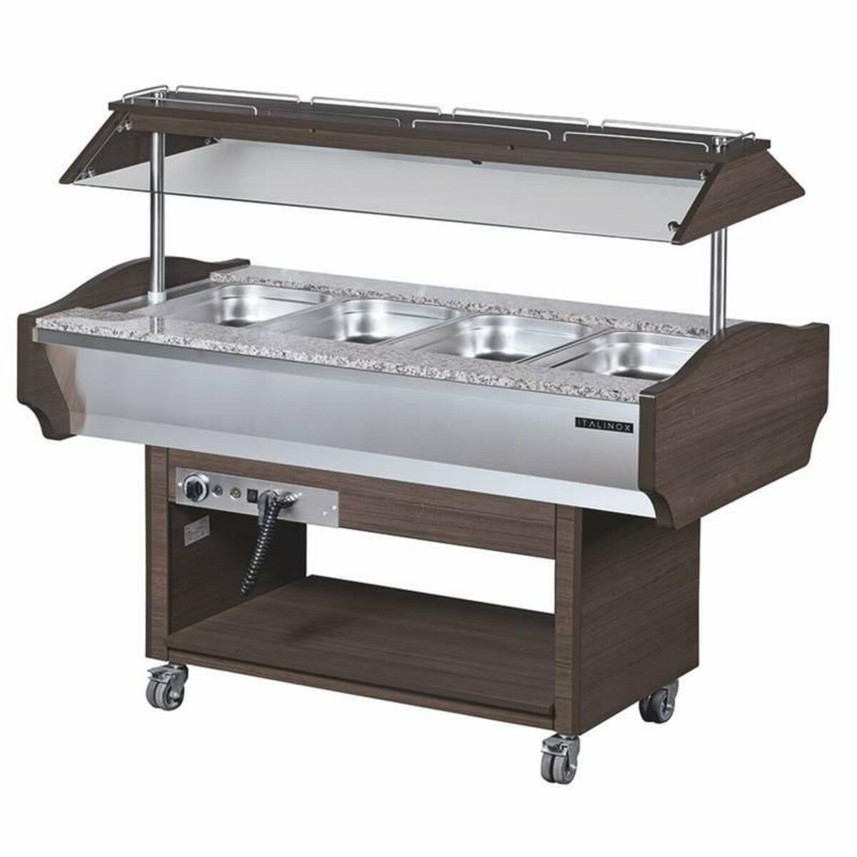 Salad bar bain-marie 4 GN 1/1 trays ITALINOX