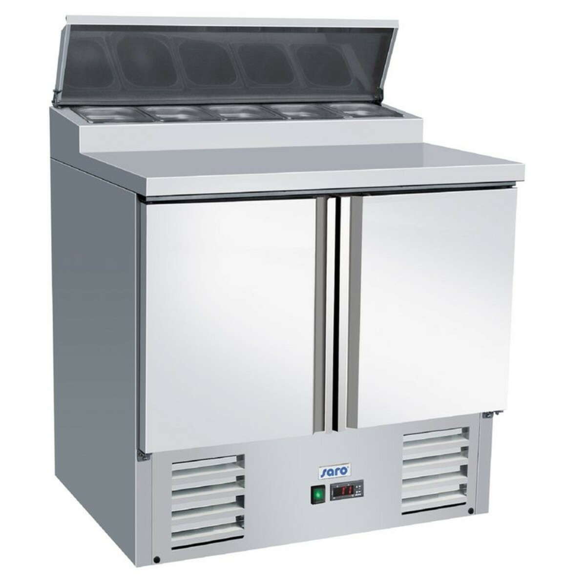 Saladette 2 doors and 5 GN pans 1/6