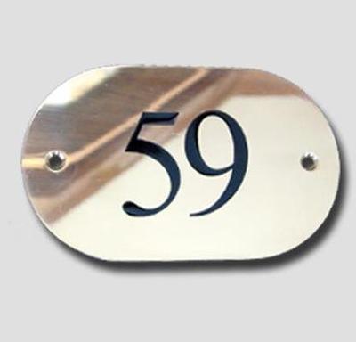 Signage Brass - Brass door number