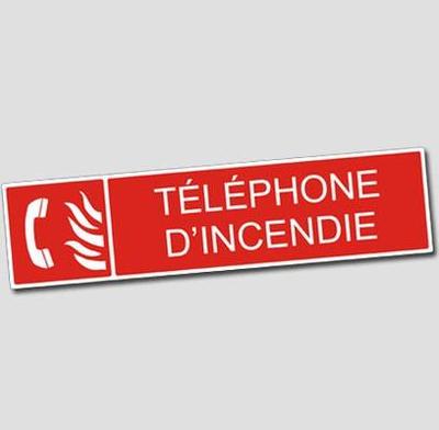 Signage Fire - Plate Fire Telephone