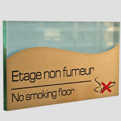 Signage Luxe to stick - Non smoking floor