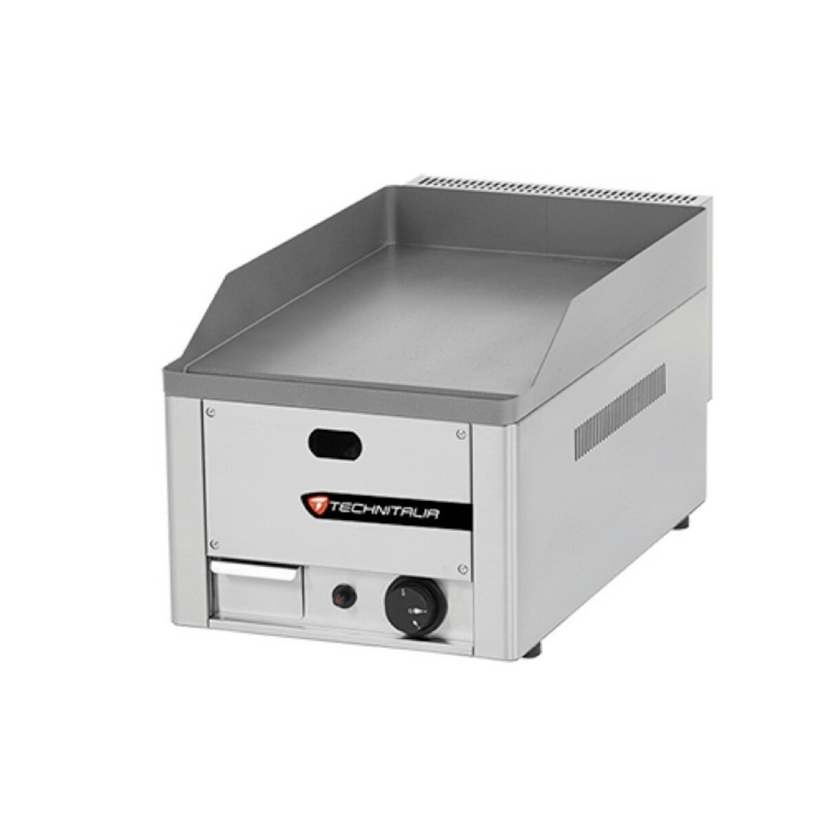 Single smooth chrome snack plate gas Technitalia