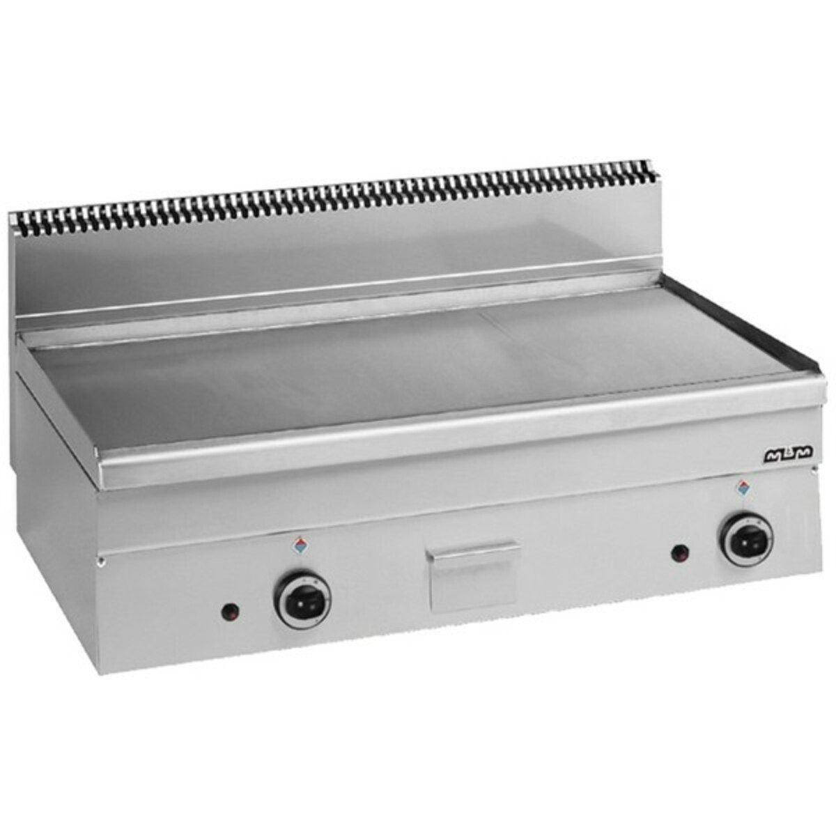 Smooth gas snacking plate MBM XL chrome