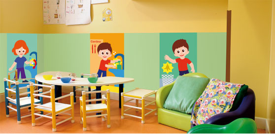 SPM educational decorative panels: wall protection that educates