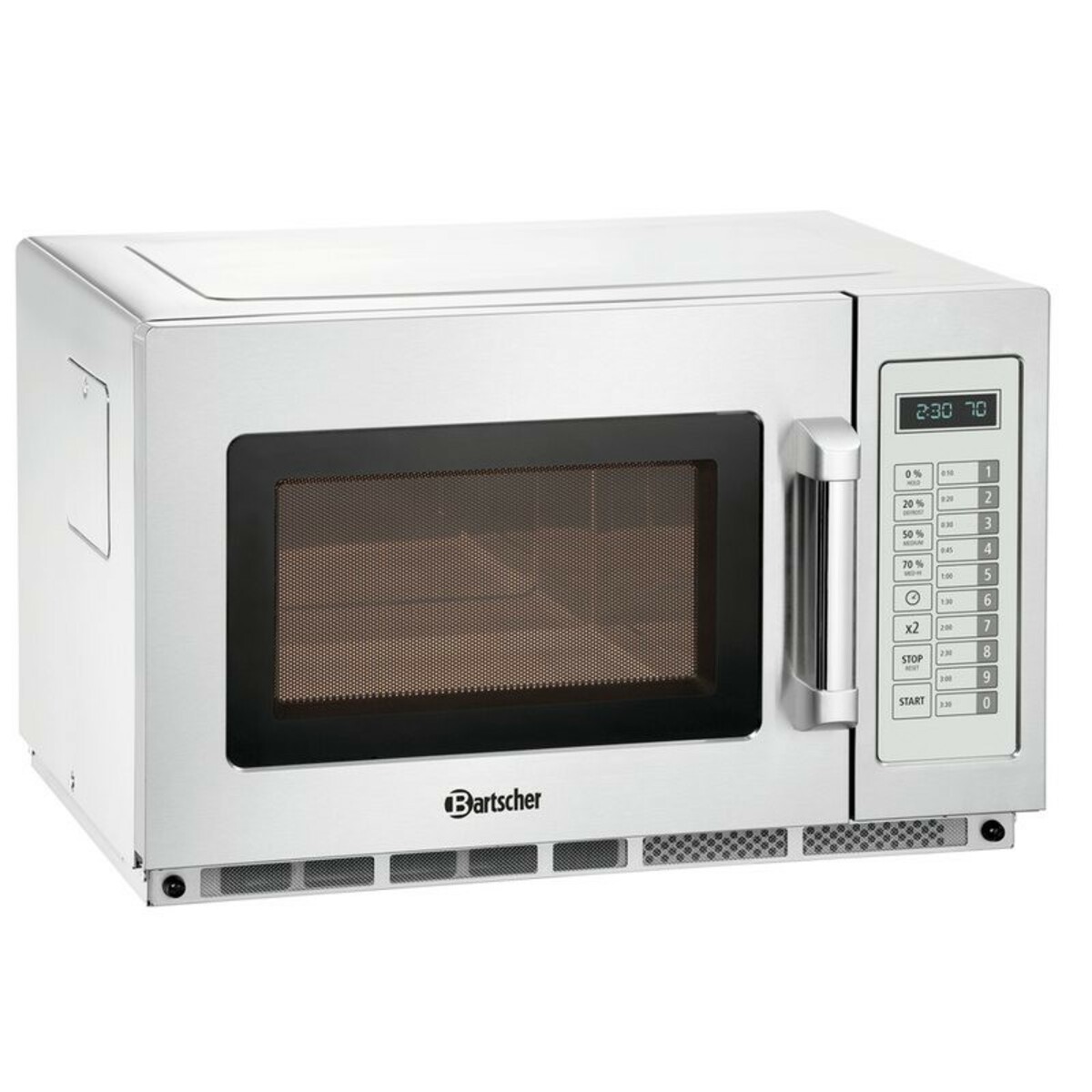 Stainless steel microwave Bartscher 1800 W 34 litres