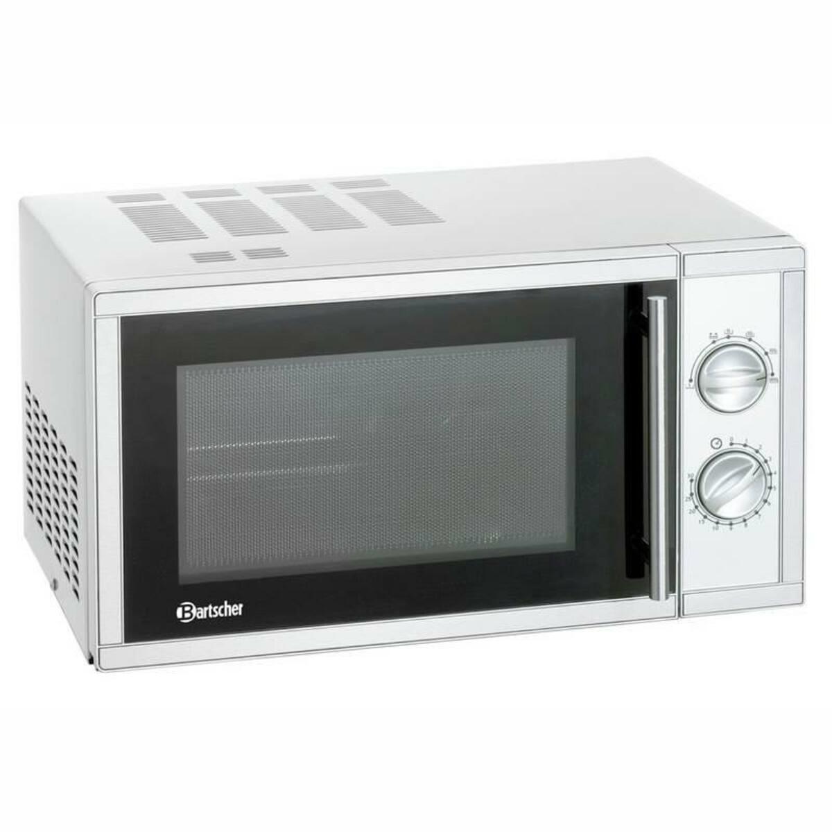 Stainless steel microwave Bartscher 900 W 23 litres