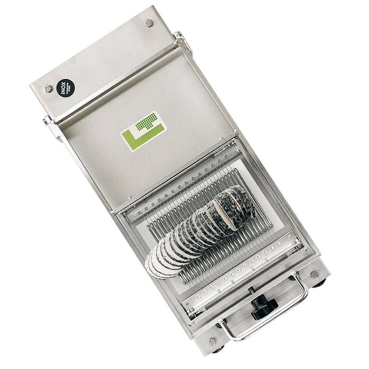 Stainless steel mini guitar slicer for round products - Louis Tellier