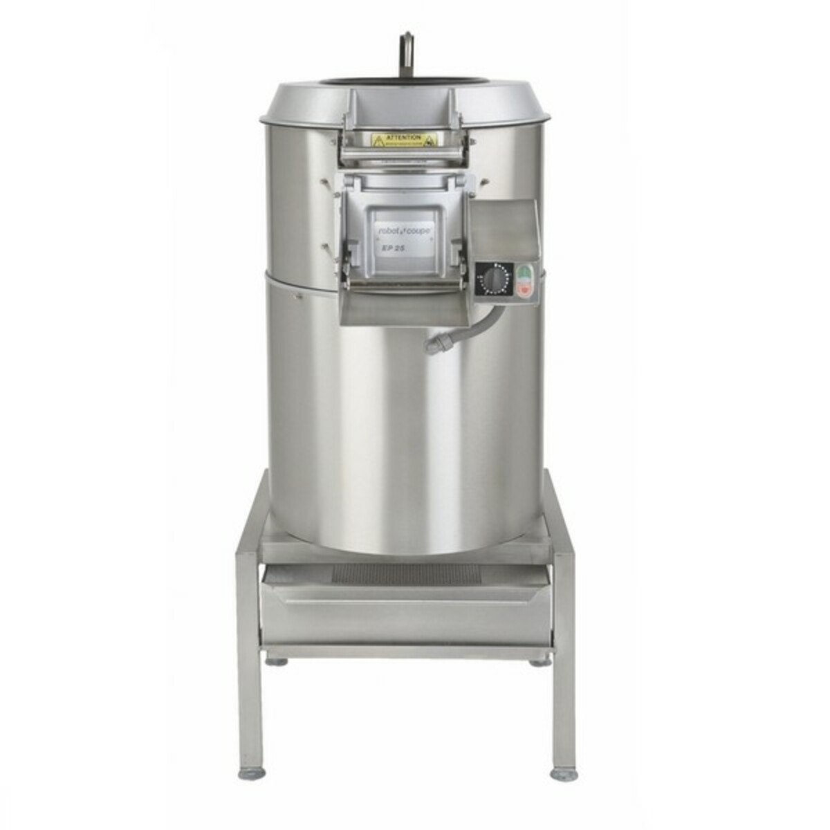 Stainless steel potato peeler with abrasive drum Robot coupe EP25TA