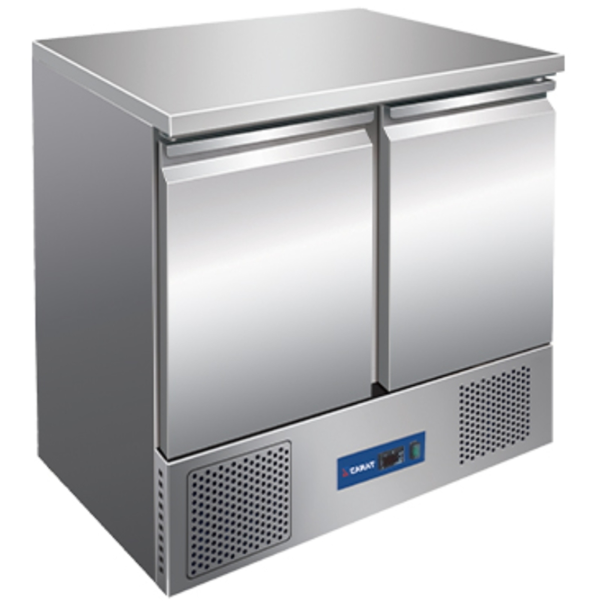 Top-mounted refrigerated saladette, 2 doors, 220 litres