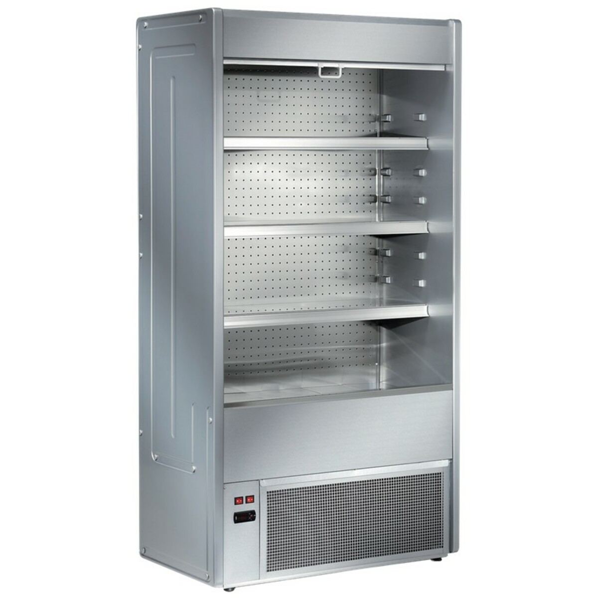 Wall-mounted refrigerated display case with night curtain 1mètre