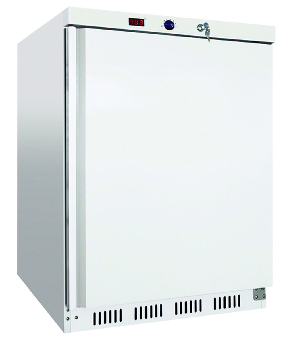 White lacquered positive refrigerated cabinet 200L 0/+8°C