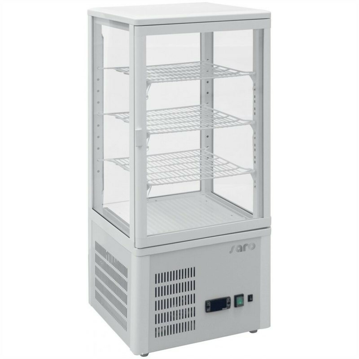 White refrigerated mini display case 77 litres model SC78
