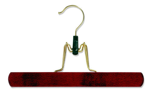 Wooden clip hanger with felt