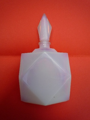 Art Deco crystal opaline bottle H 13 CM - Flasks
