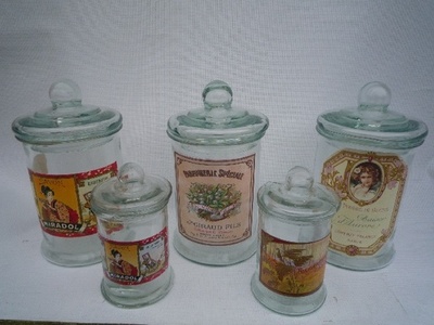 Cotton jar MMS + PM / H. 26 AND 22 CM - Bottles
