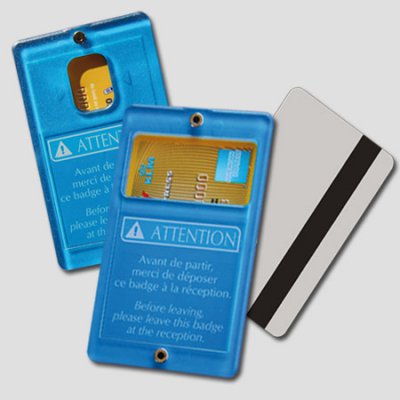 Creo-carte keychain, blue card holder