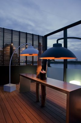 DOME by HEATSAIL, 1st infrared heating light for gardens and terraces