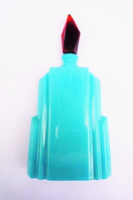 Flacon Broadway turquoise / H. 16 CM - Bottles