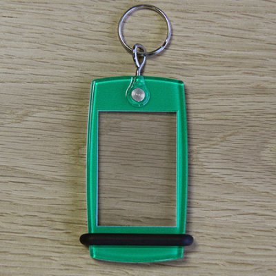 Keyring Mini Creoglass Color Green X10